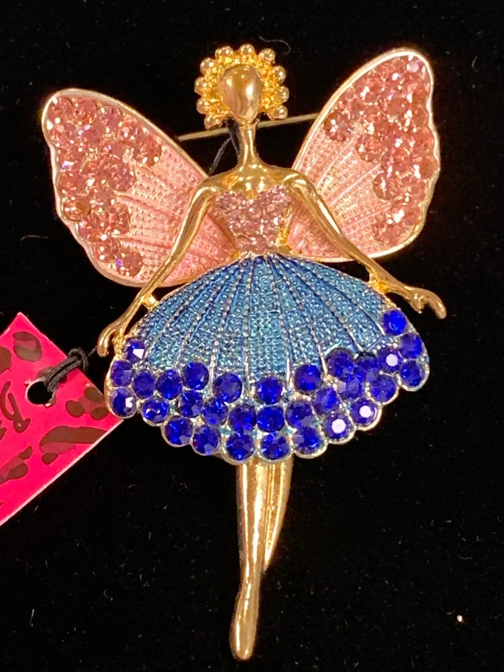 Betsey Johnson New with Tags Articulated Fairy Ballerina Brooch